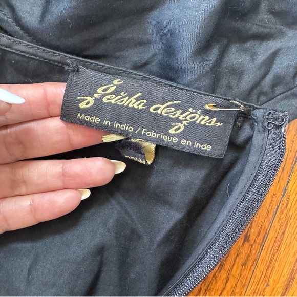 Geisha Designs Anthropologie Karolina Cut-Out Embroidered Maxi Dress Sz 22W - Picture 13 of 15